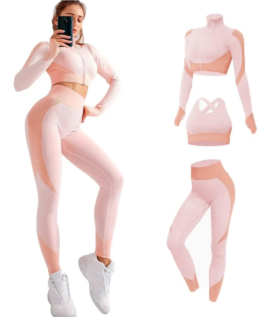CONJUNTO DEPORTIVO DE 3 PIEZAS PUSHUP FITNESS