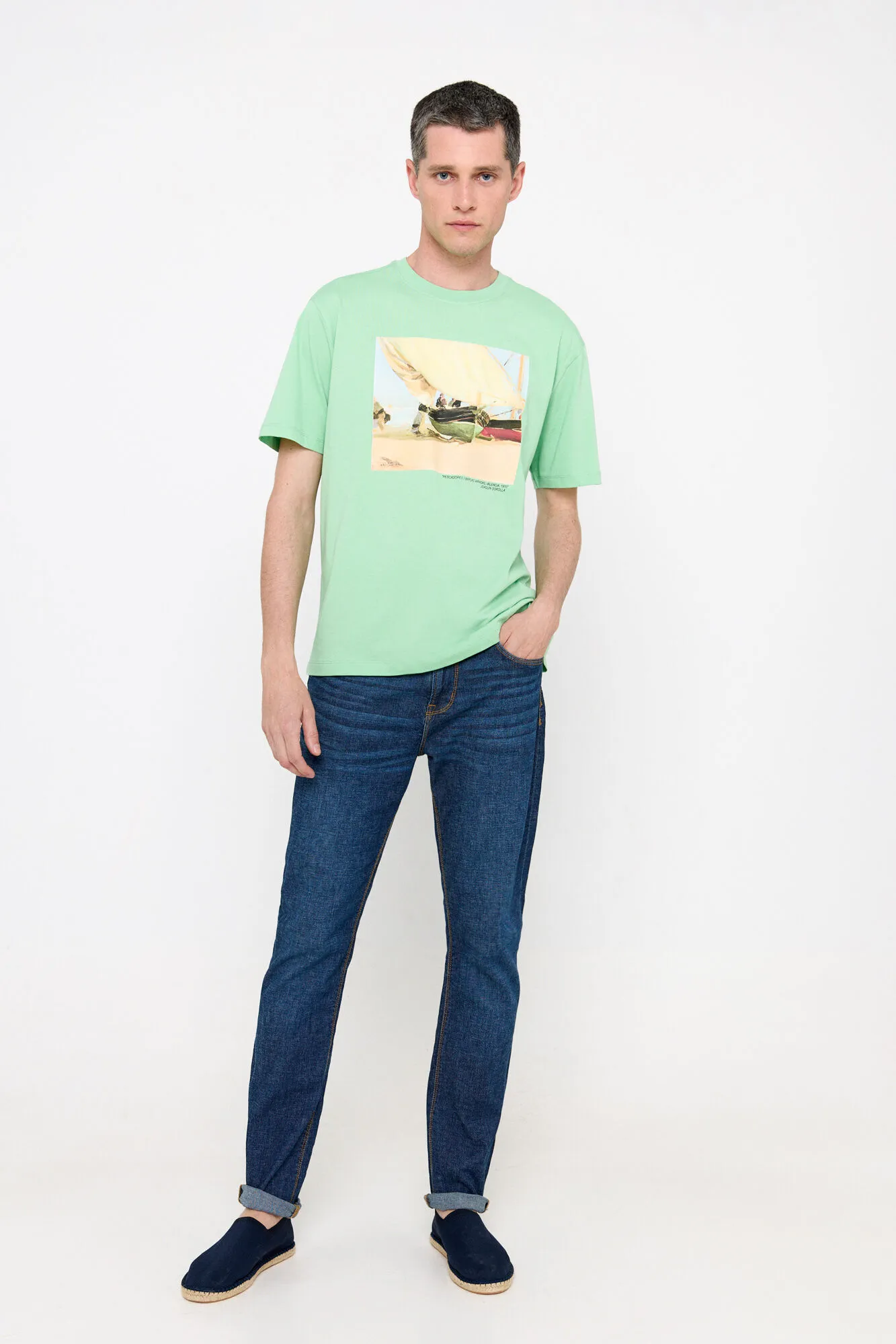 Cortefiel Camiseta gráfica sorolla