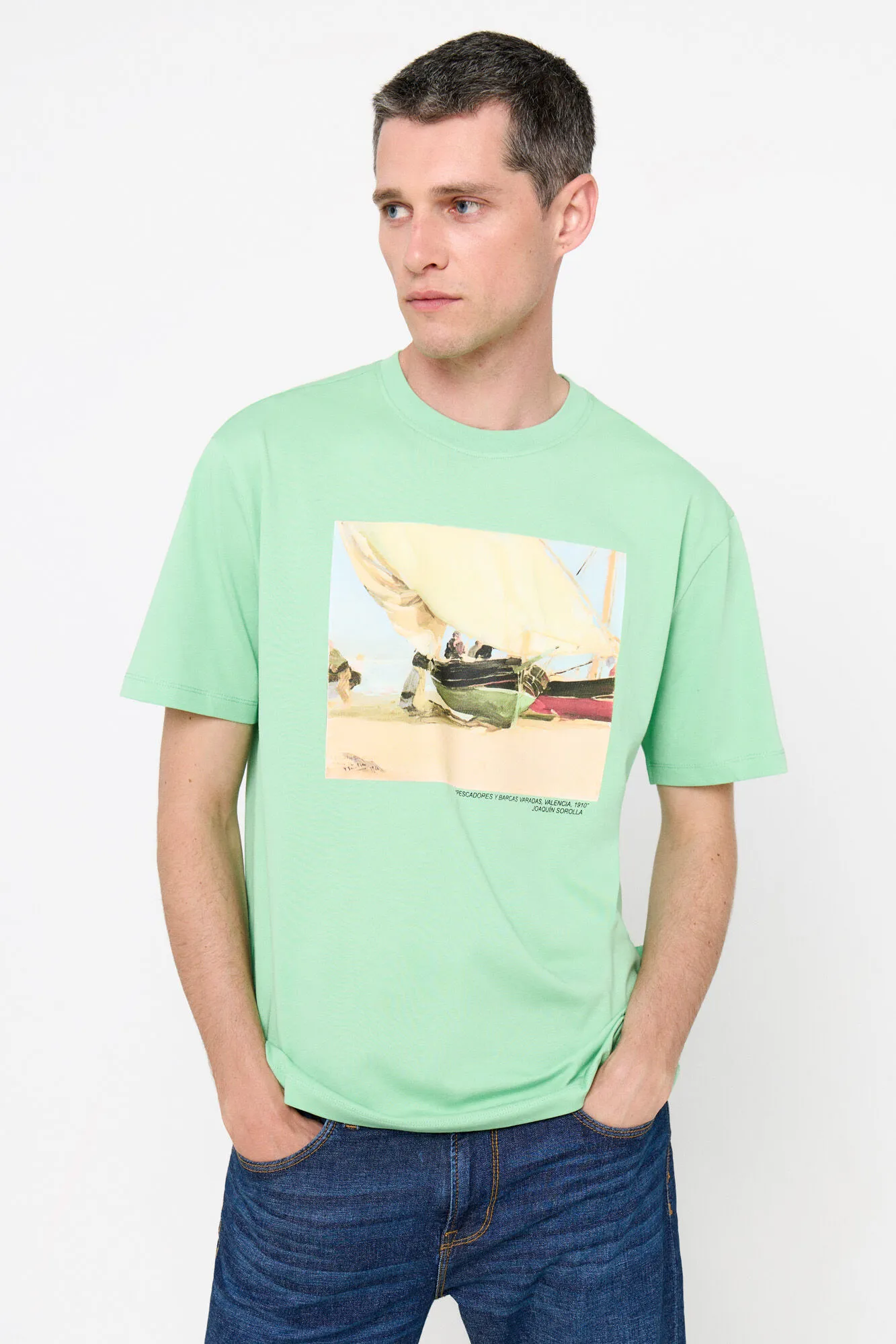 Cortefiel Camiseta gráfica sorolla