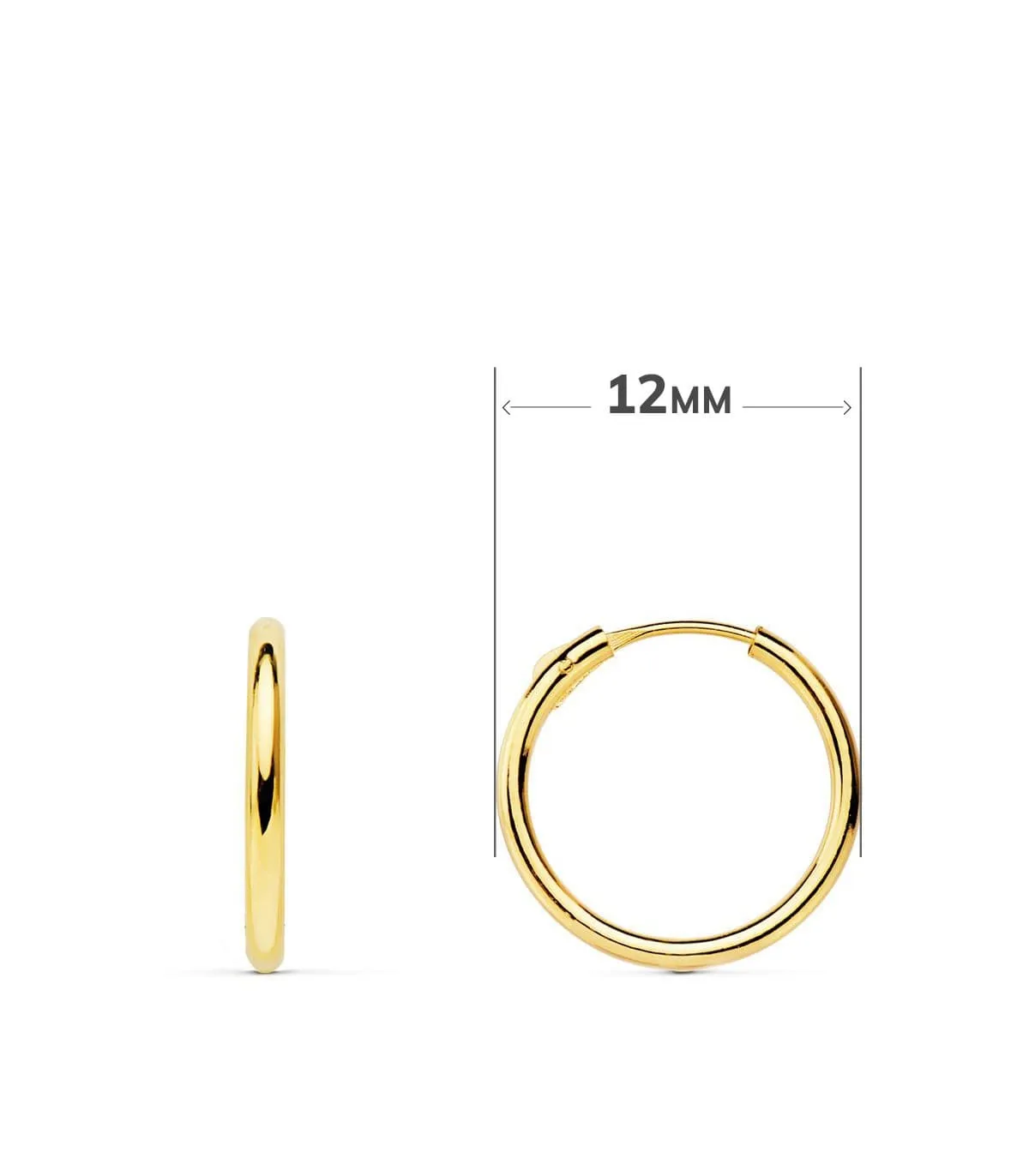 Créoles Fleur Or Jaune 18k