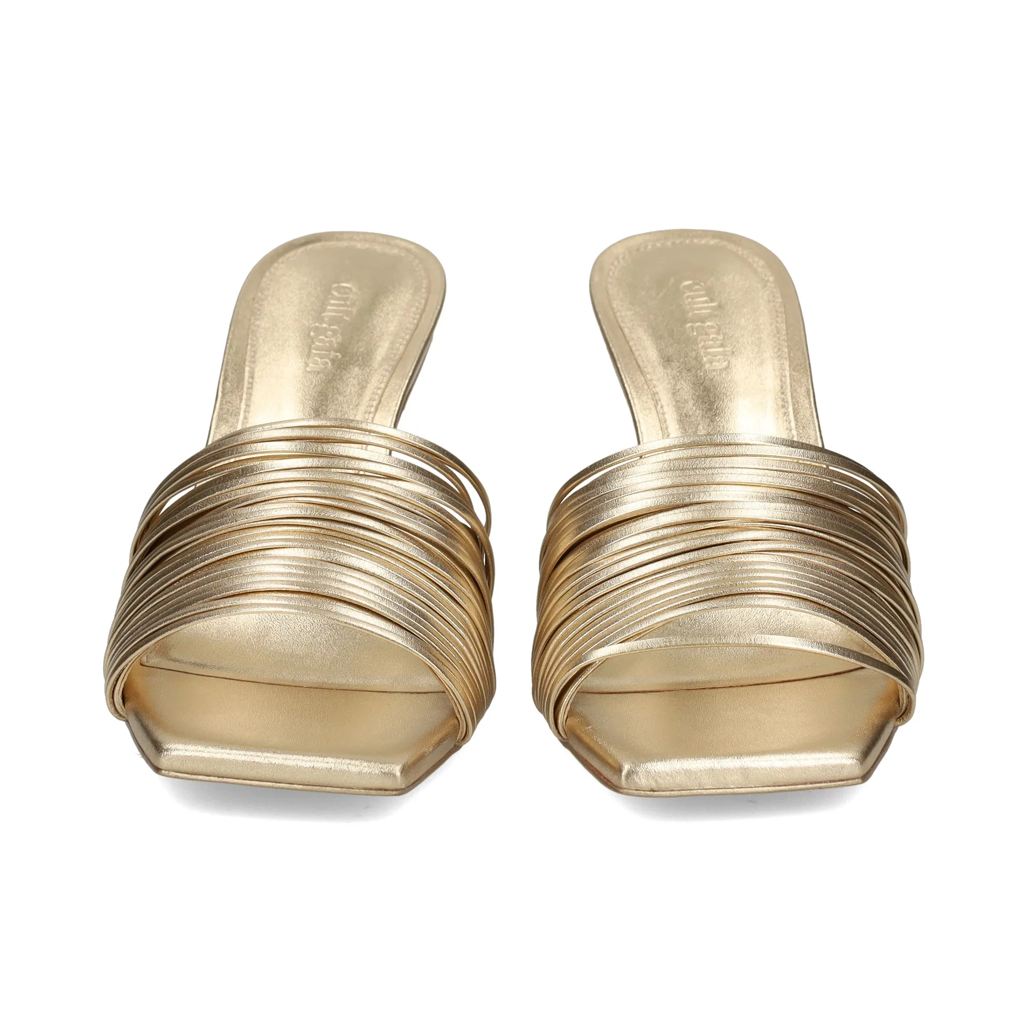 CULT GAIA Sandalias con tacón de Mujer CHAMPAGNE