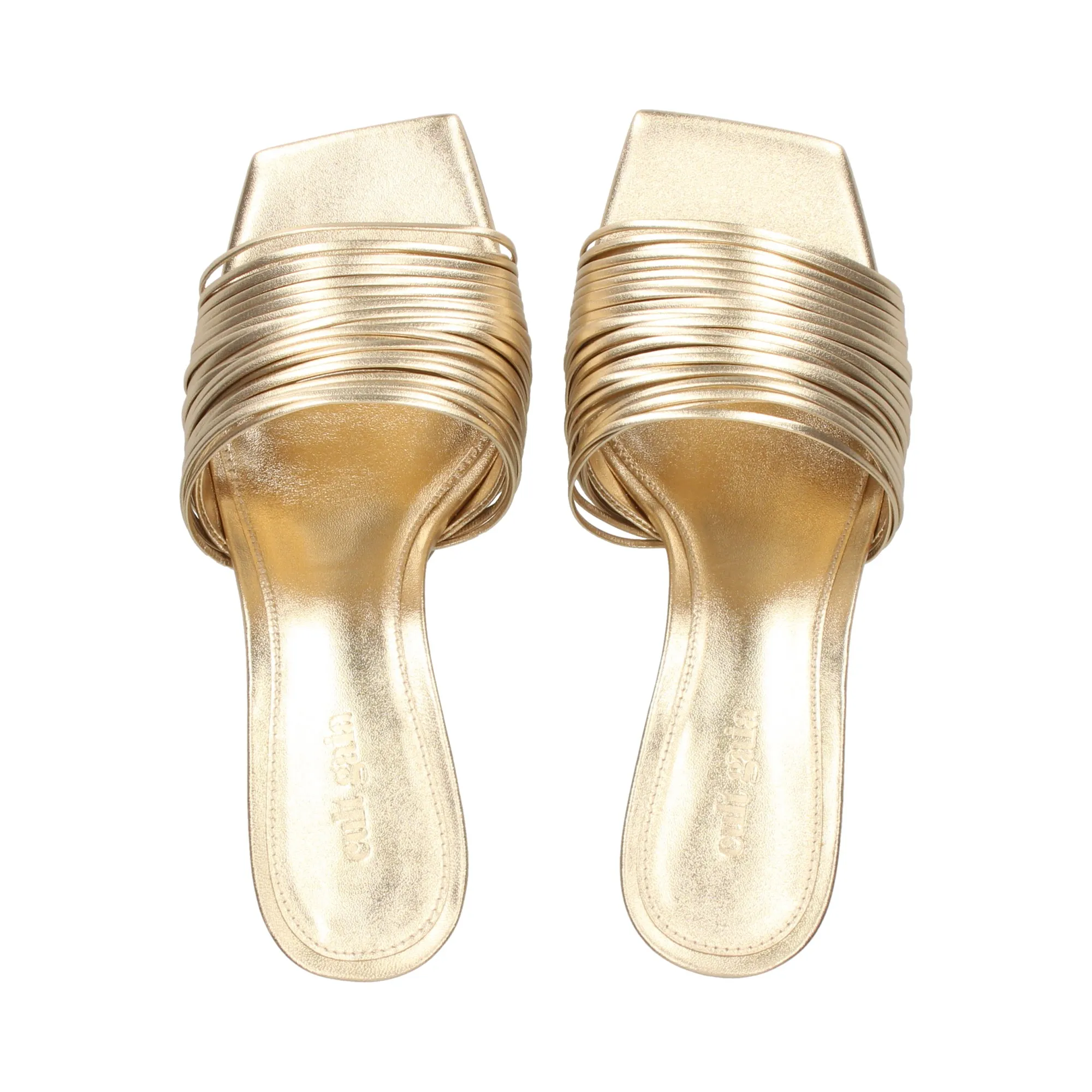 CULT GAIA Sandalias con tacón de Mujer CHAMPAGNE