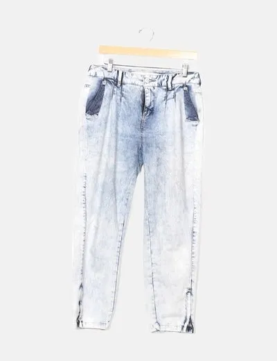 Denim Jeans slouchy tie dye