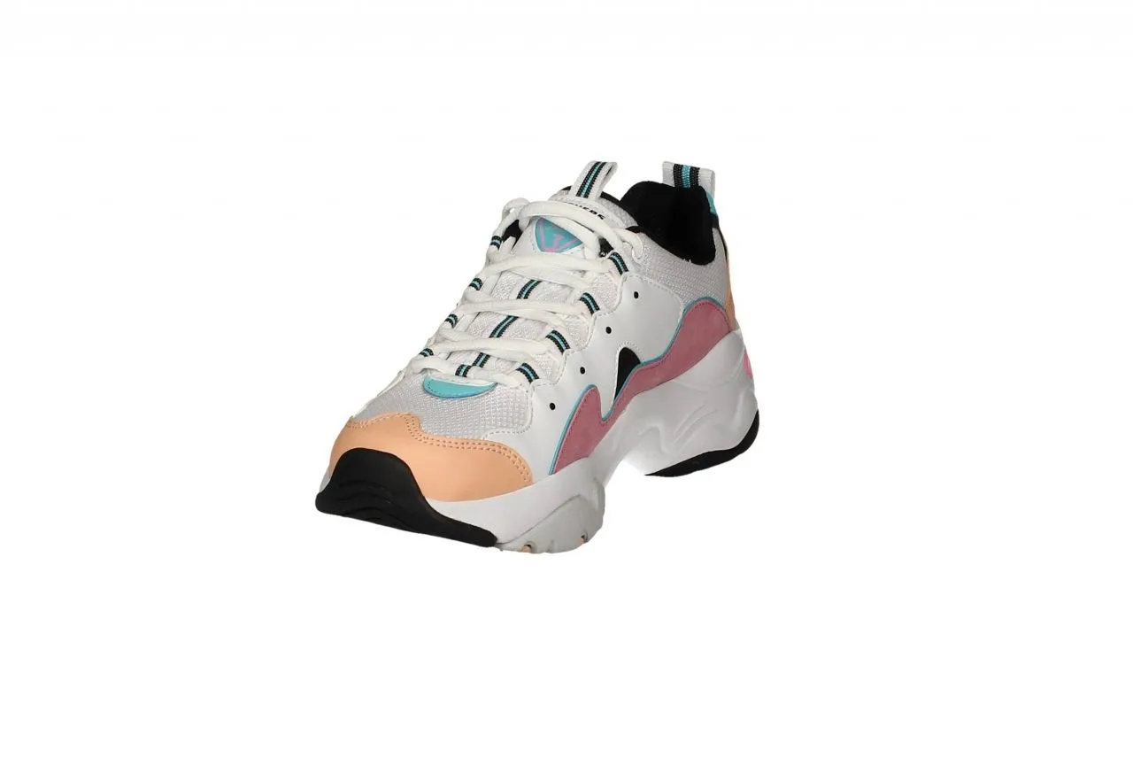 Deportivo Blanco Rosa Azul Piso Grueso