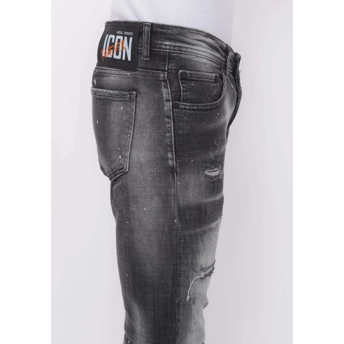 Distressed Jeans Stonewash Hombre