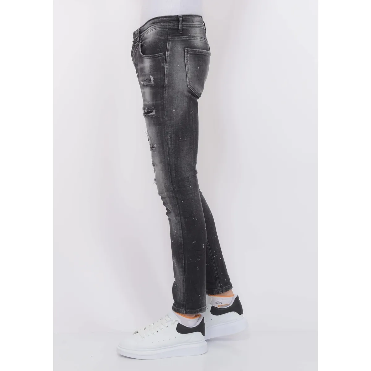 Distressed Jeans Stonewash Hombre