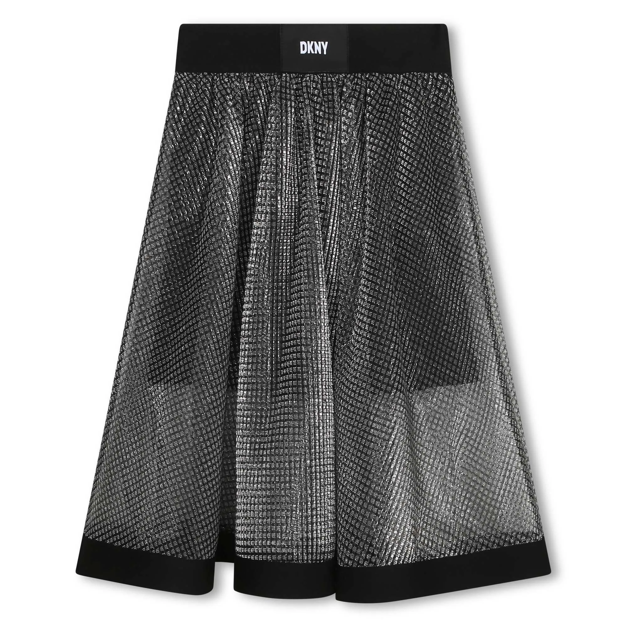 DKNY Falda 2 en 1 rejilla irisada
