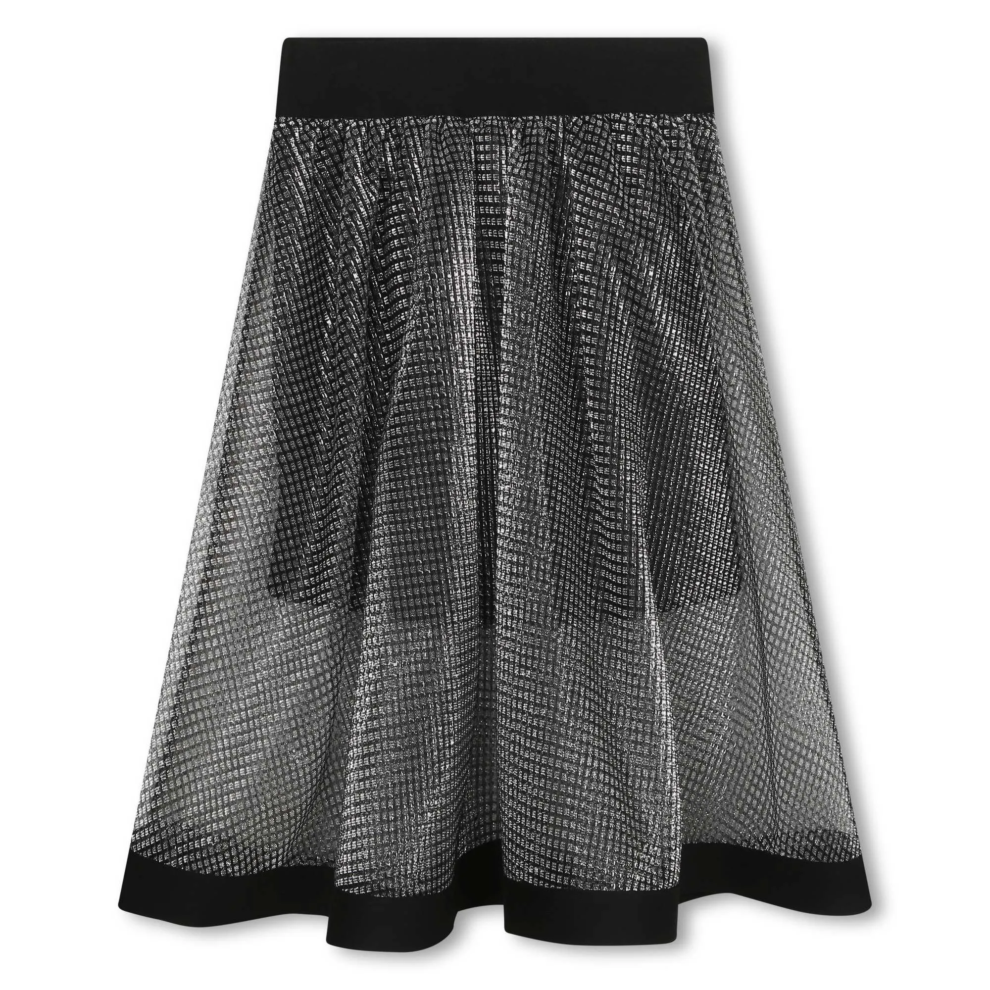 DKNY Falda 2 en 1 rejilla irisada