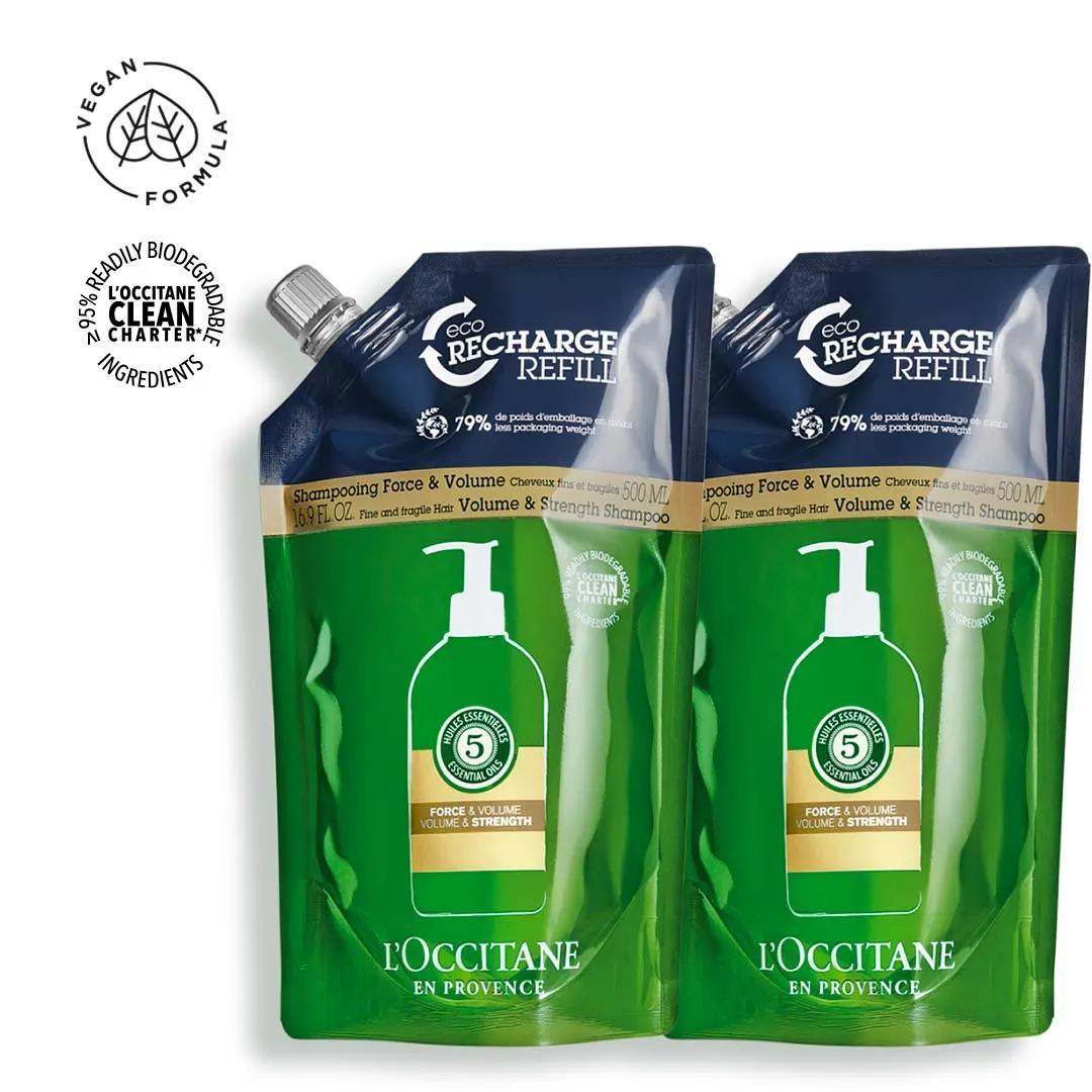 DúO ECORECARGAS SHAMPOO FUERZA & VOLUMEN