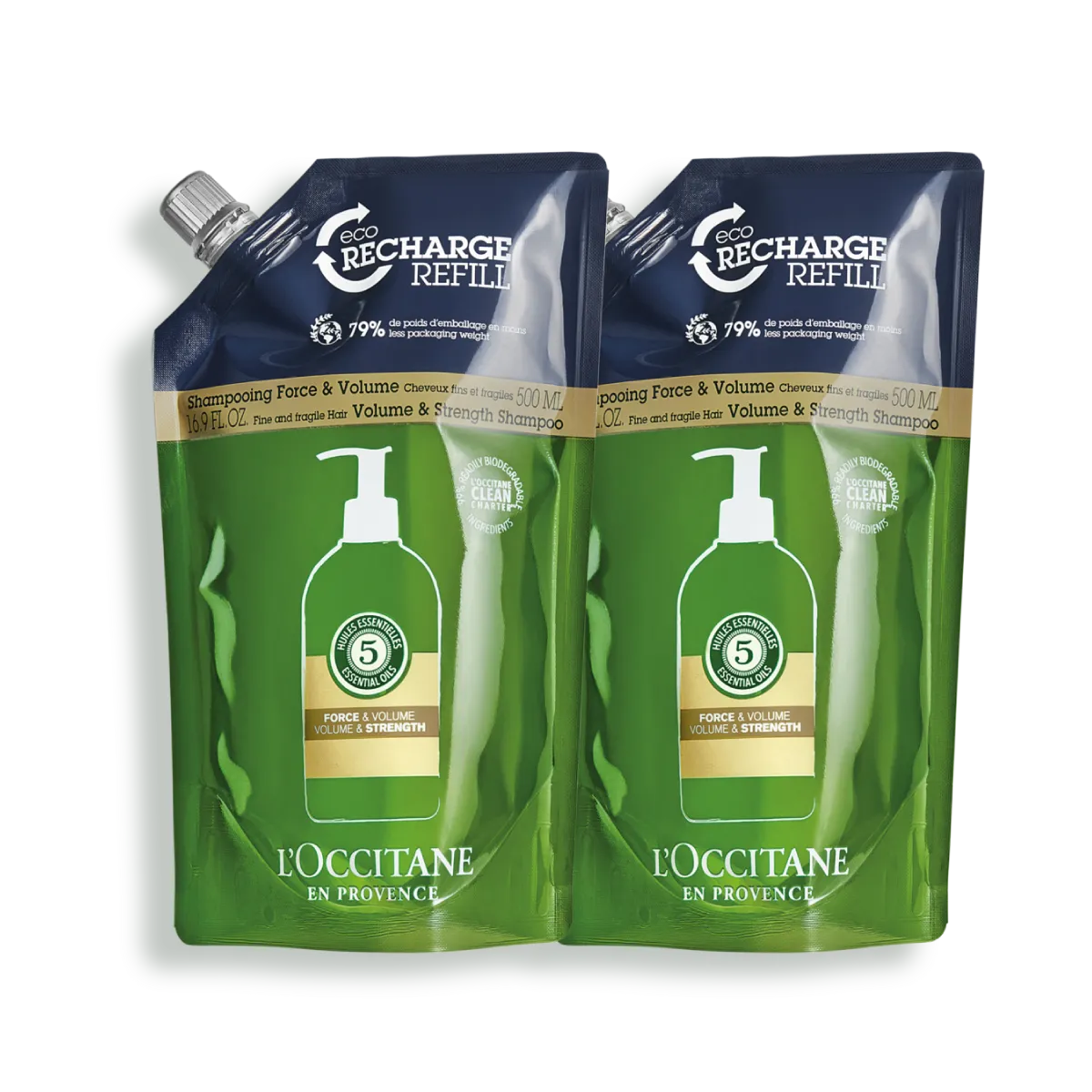 DúO ECORECARGAS SHAMPOO FUERZA & VOLUMEN