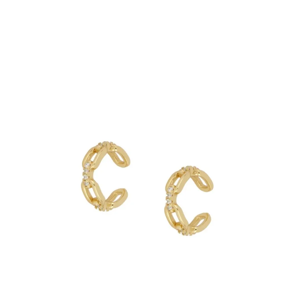 Ear Cuff Chain Circonitas Oro