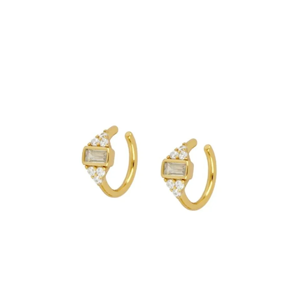 Ear Cuff Mini Provence Blanco Oro