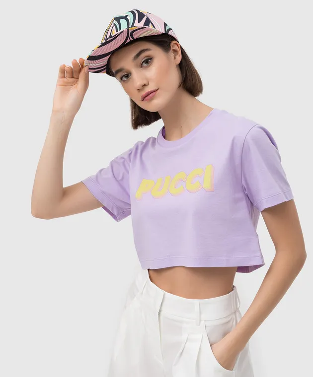 EMILIO PUCCI Cap in Onde print