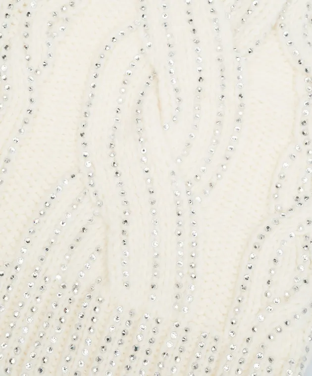 Ermanno Scervino White cap with crystals