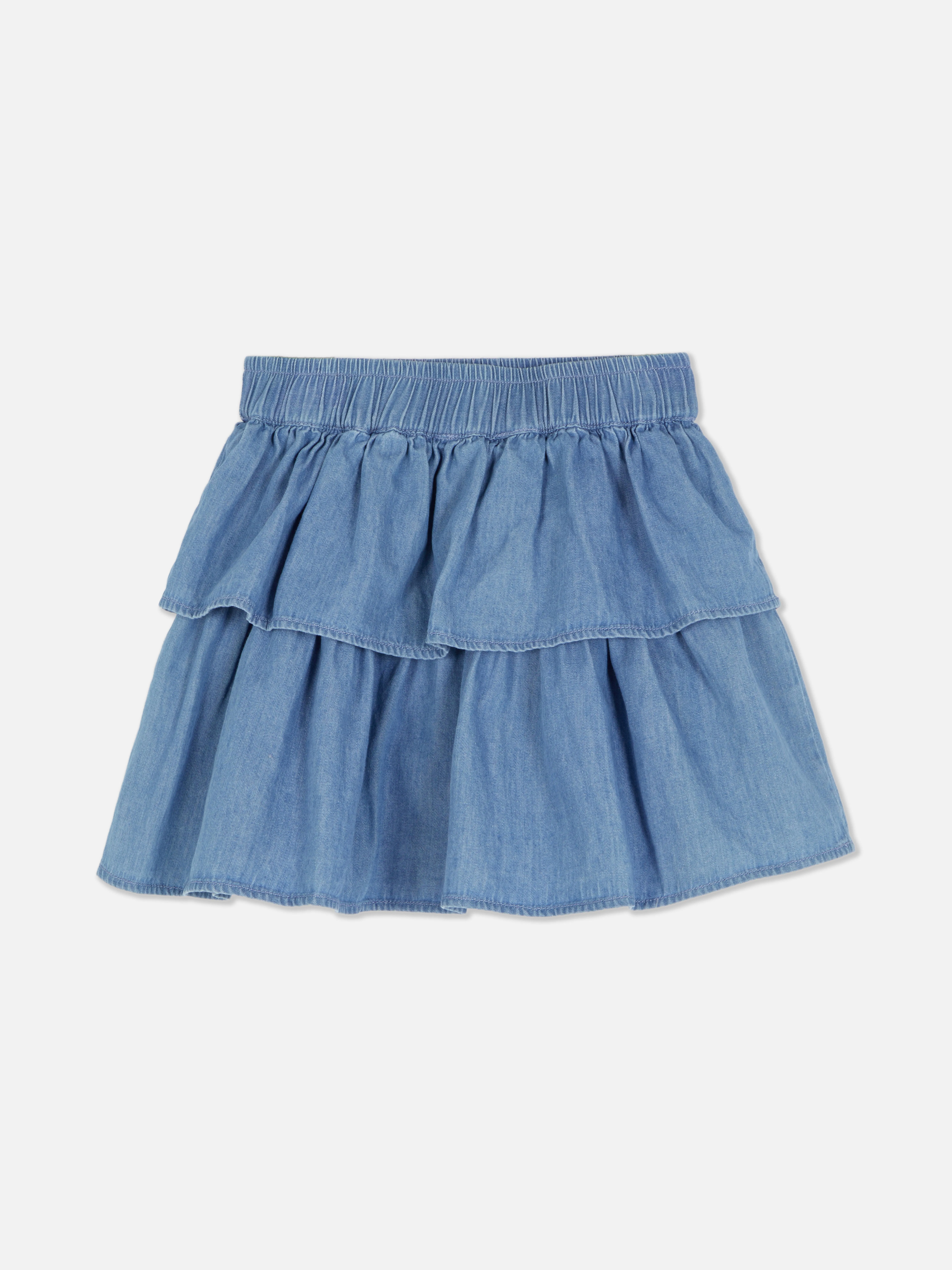 Falda de cambray a capas