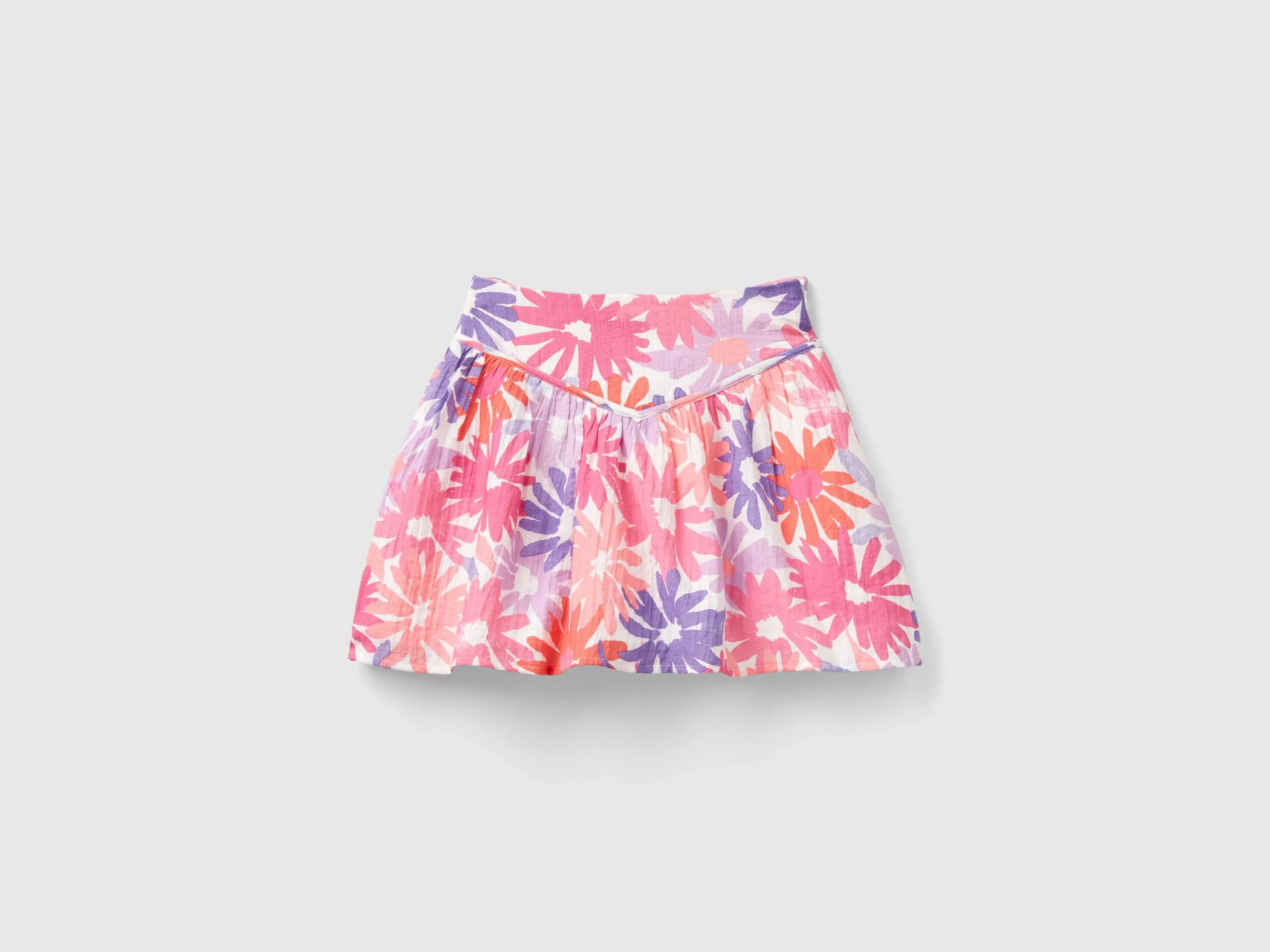 Falda fluida de flores