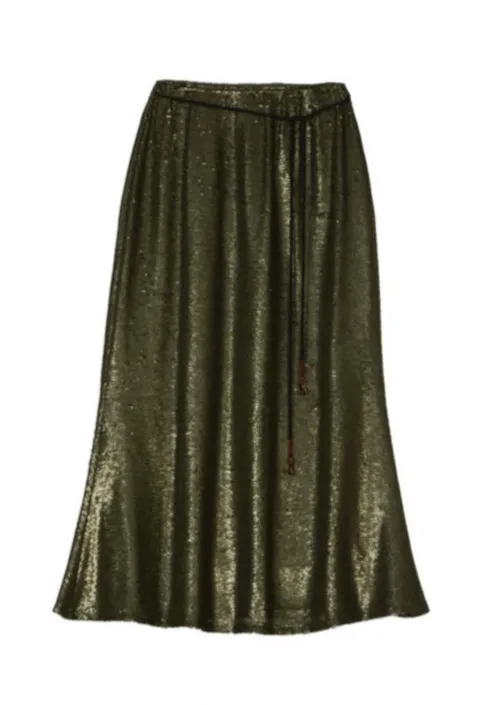 Falda Lentejuelas Verde