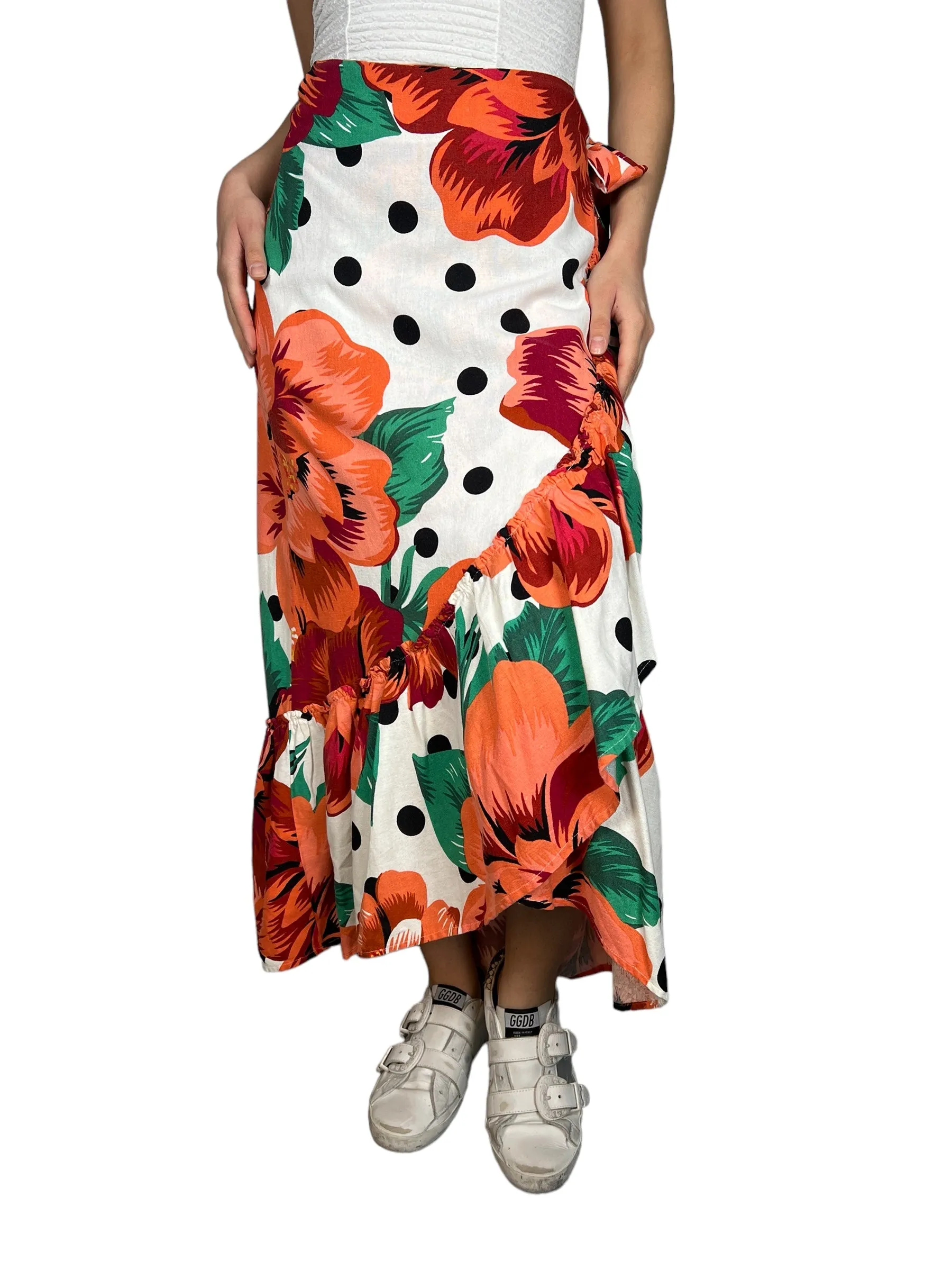 FARM RIO Falda Wrap Viscosa