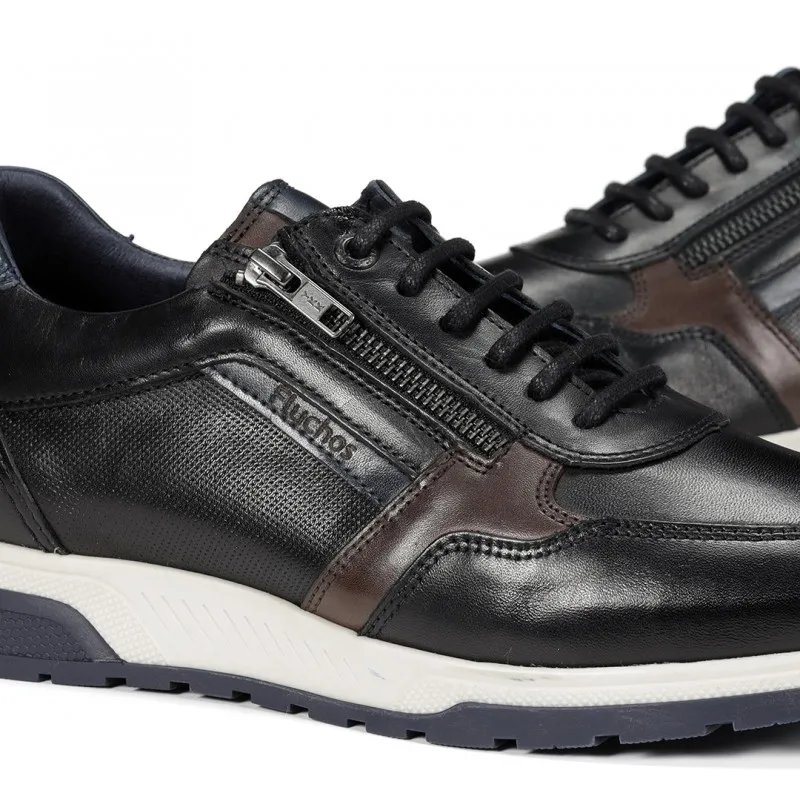 FLUCHOS Louis F1600 Negro y marrón Deportivo casual hombre