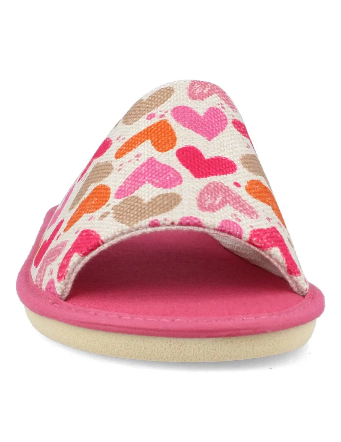 GARZóN  ZAPATILLAS CASA MUJER CORAZONES ROSA