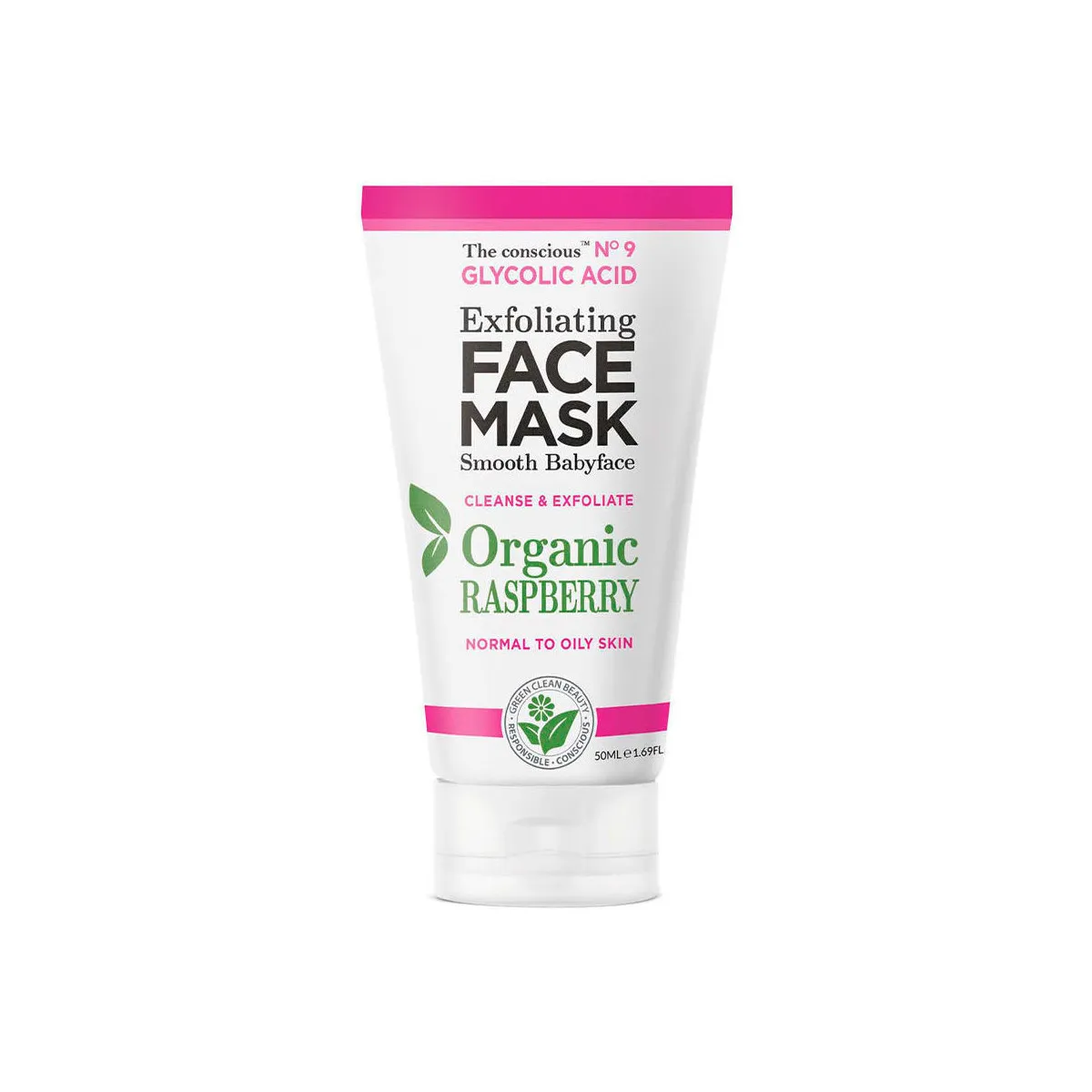 Glycolic Acid Exfoliating Face Mask Organic Raspberry