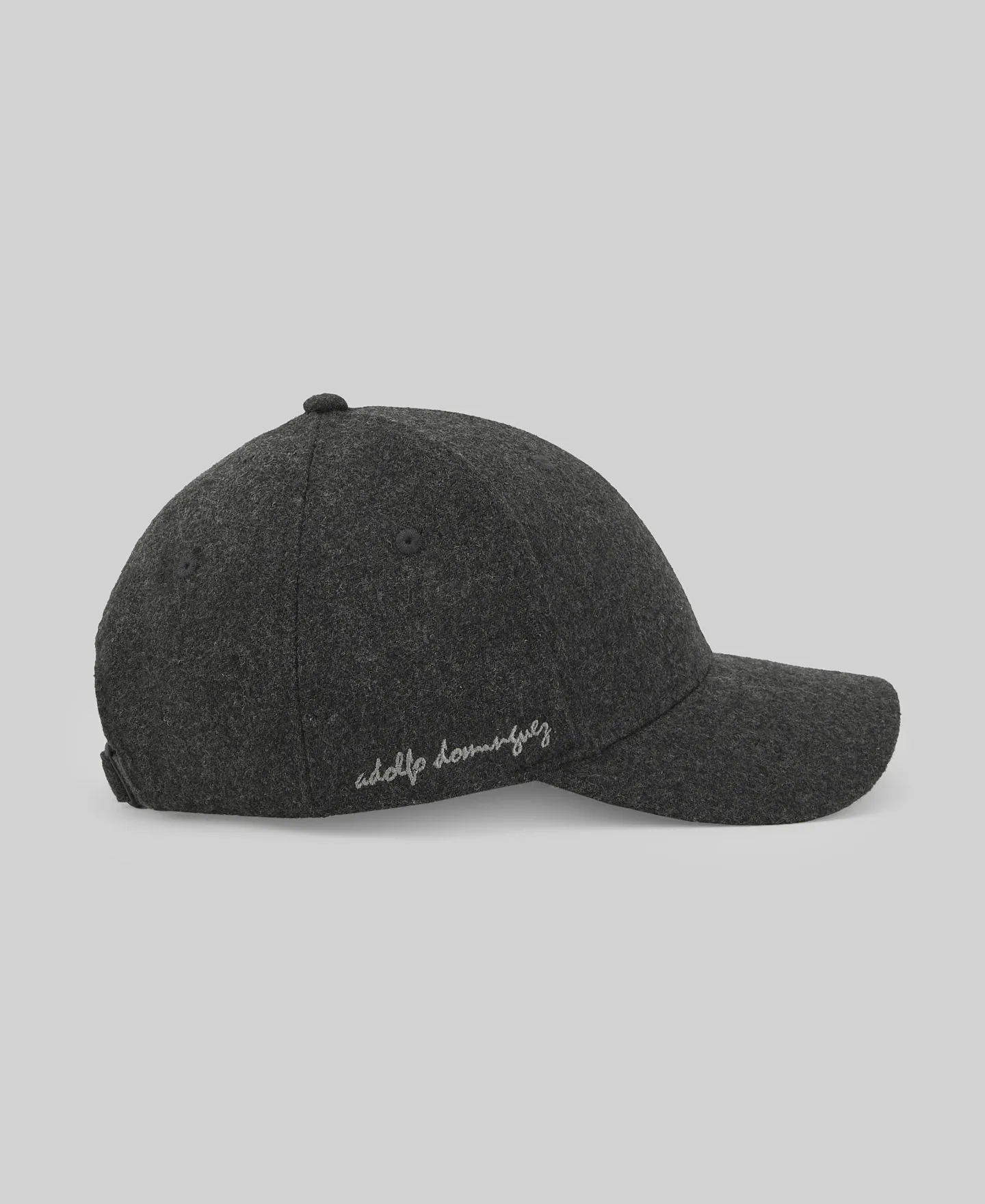 Gray wool blend cap man