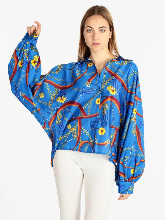 Hdl Milano Maxicamisa de mujer con estampados