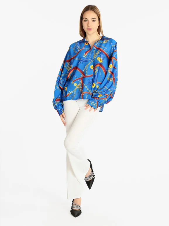 Hdl Milano Maxicamisa de mujer con estampados
