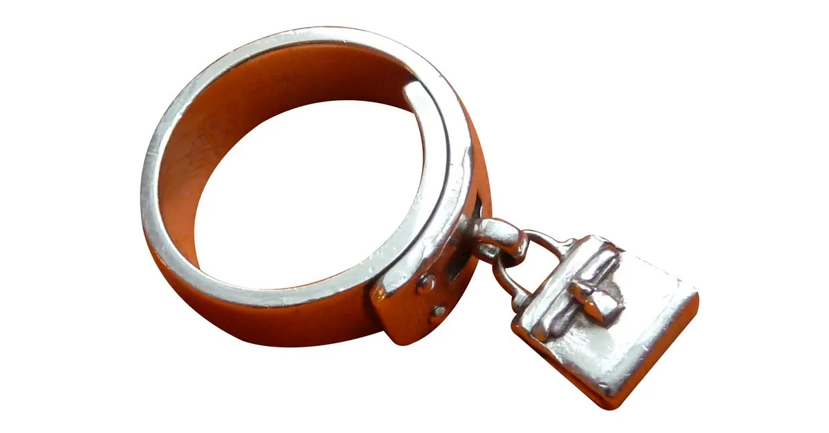 Hermès anillo Plata 