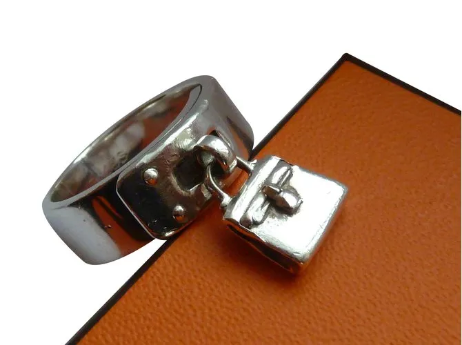 Hermès anillo Plata 