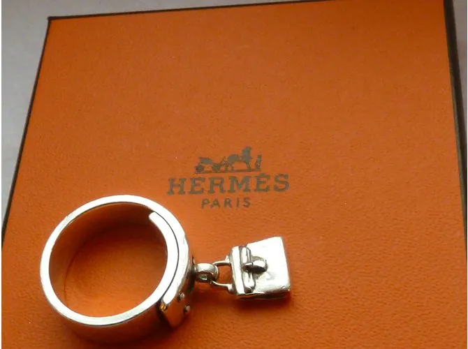 Hermès anillo Plata 