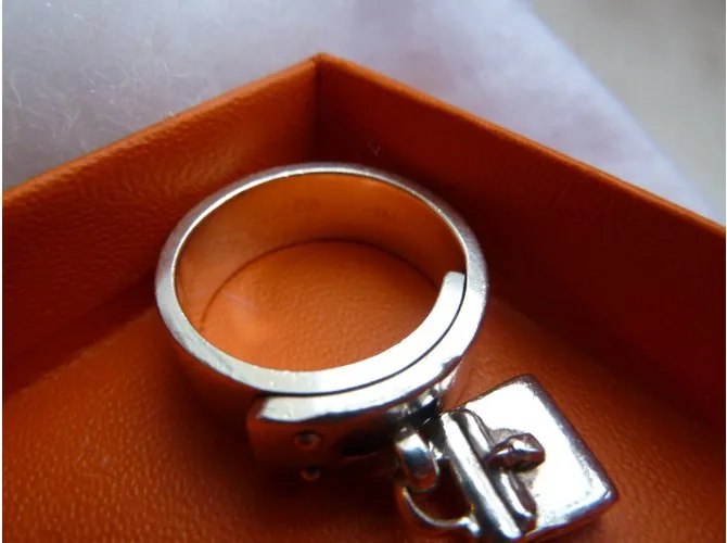 Hermès anillo Plata 