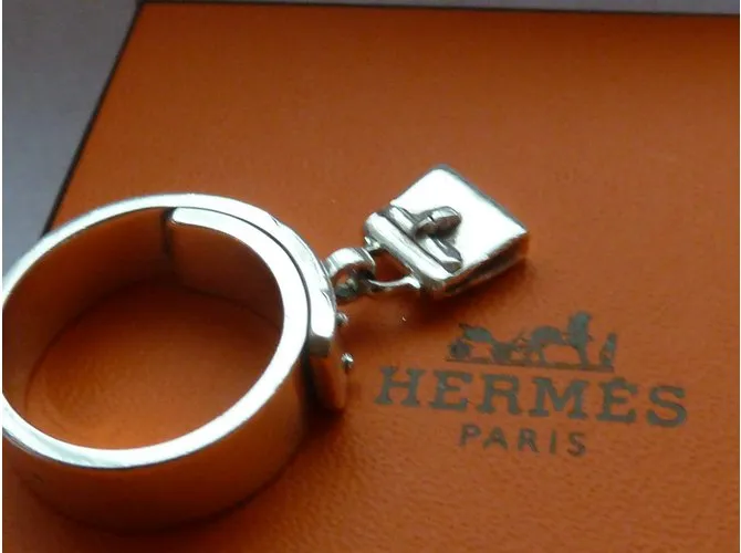 Hermès anillo Plata 