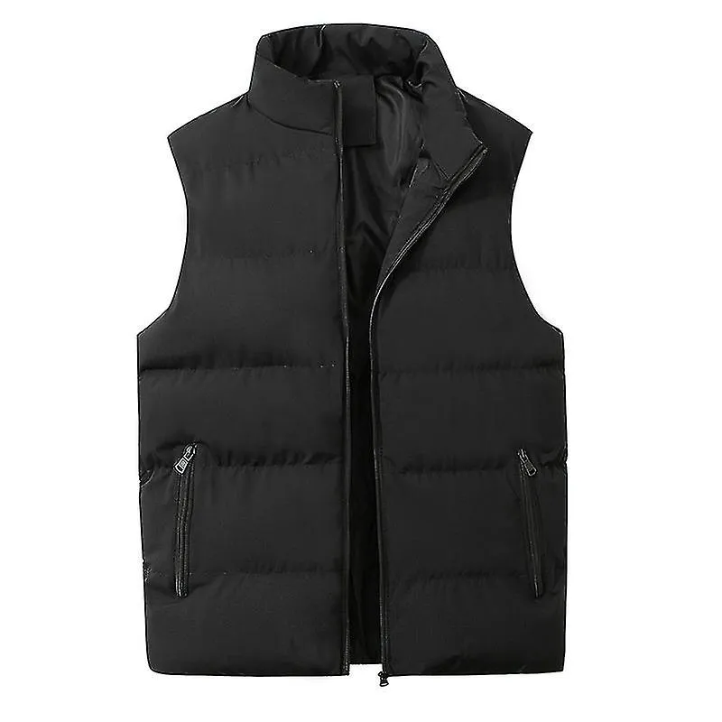 Hombre Ligero Empacable Puffer Down Chaleco Sin Mangas Chaqueta Acolchada Abrigo