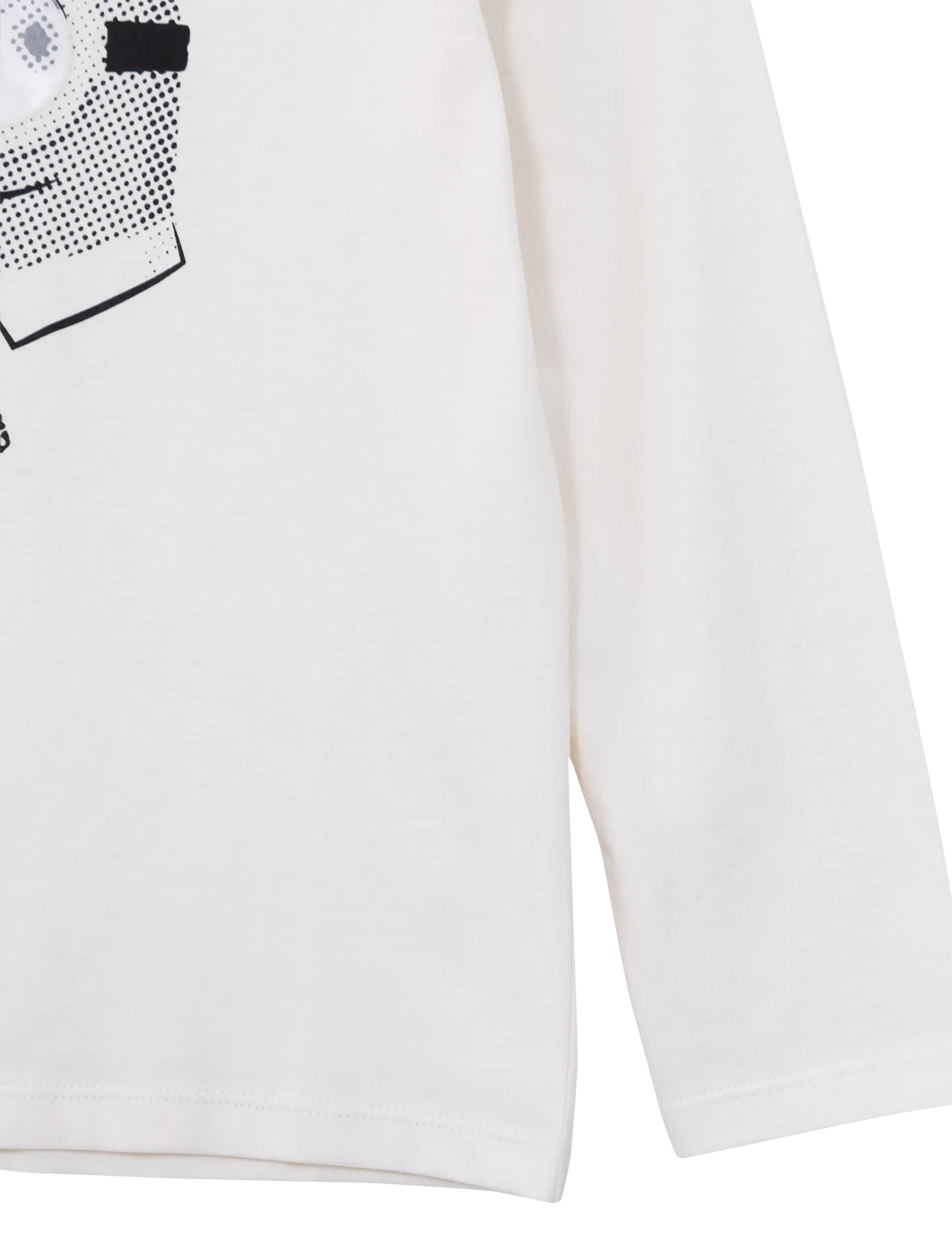 IKKS JUNIOR Camiseta de manga corta con cuello redondo serigrafiada en blanco