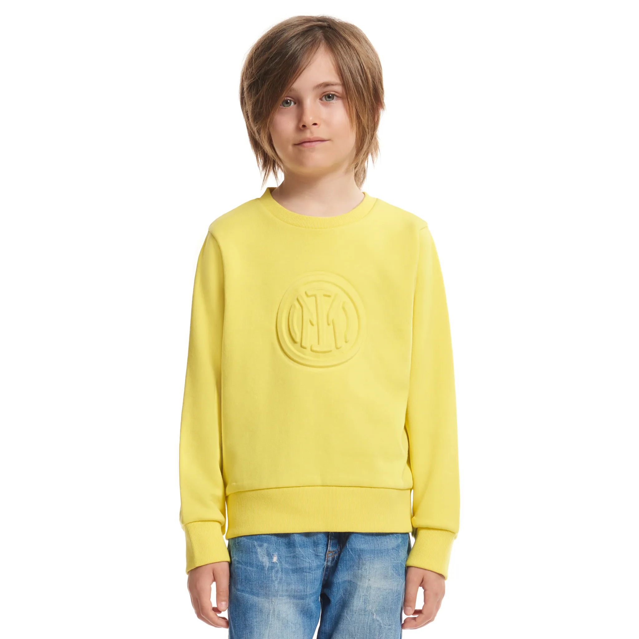IM SUDADERA CUELLO REDONDO EMBOSSED CREST NIÑO