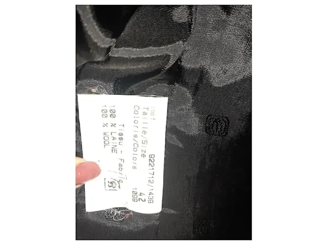 Inès de la Fressange Chaqueta de lana Negro 