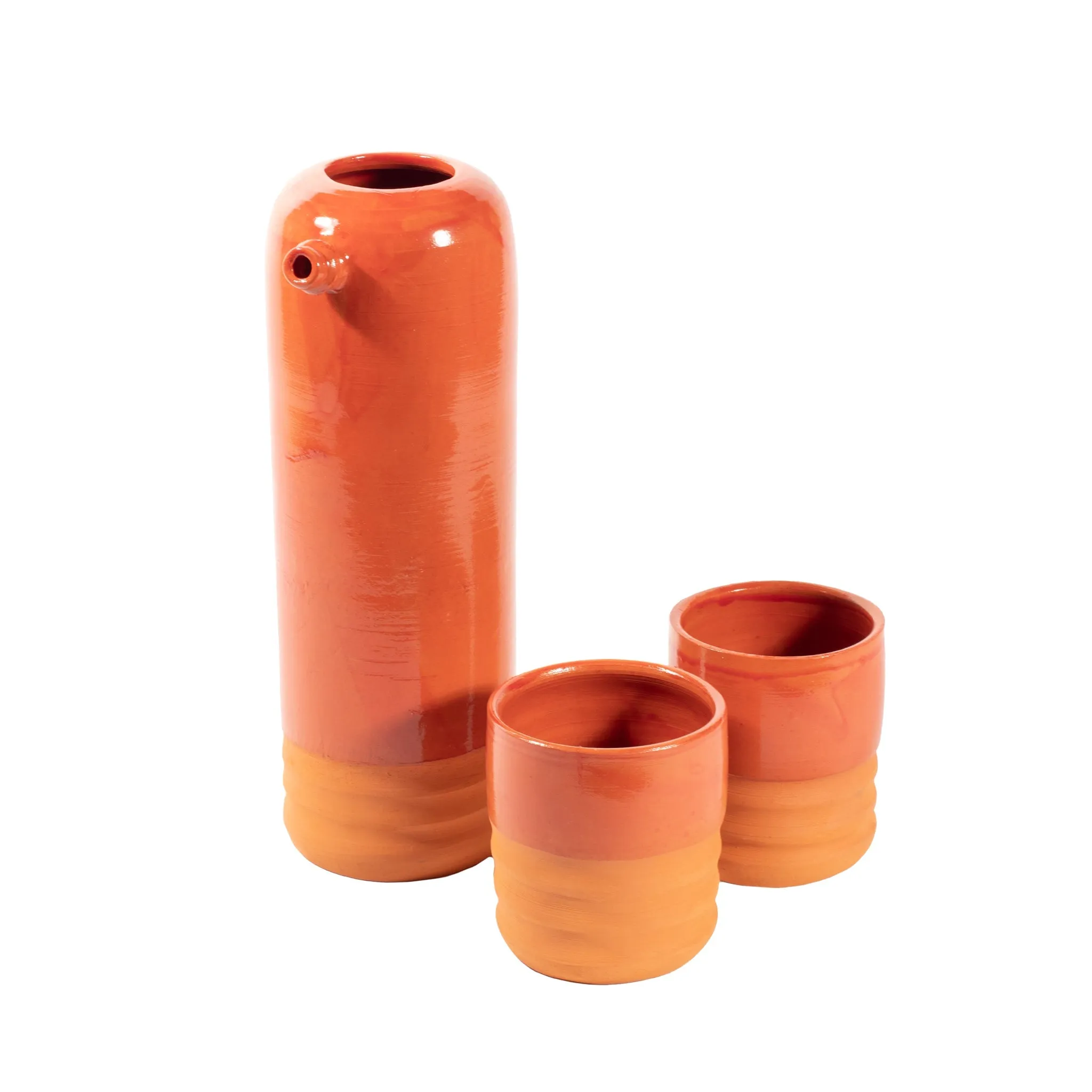 Jarra + vasos de colores
