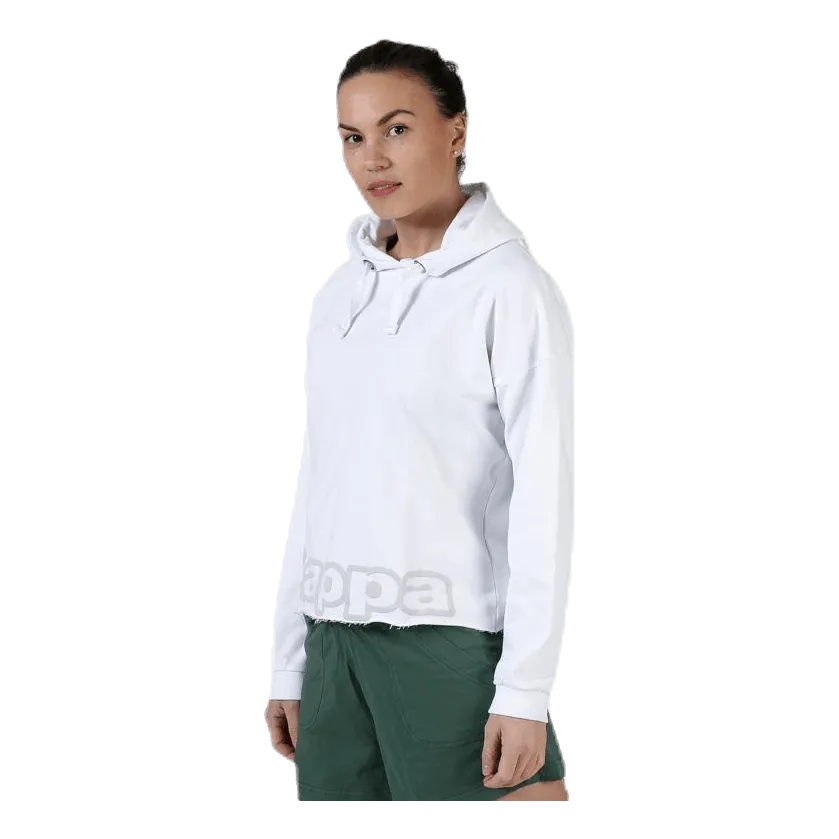 Kappa Sweat Hood, Logo Biba White