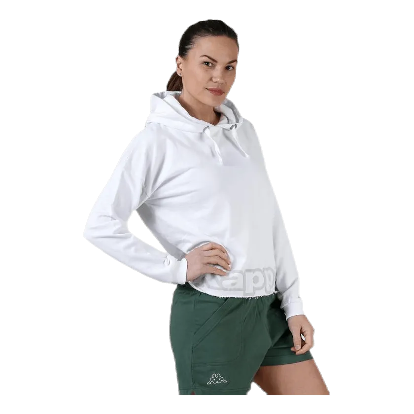 Kappa Sweat Hood, Logo Biba White
