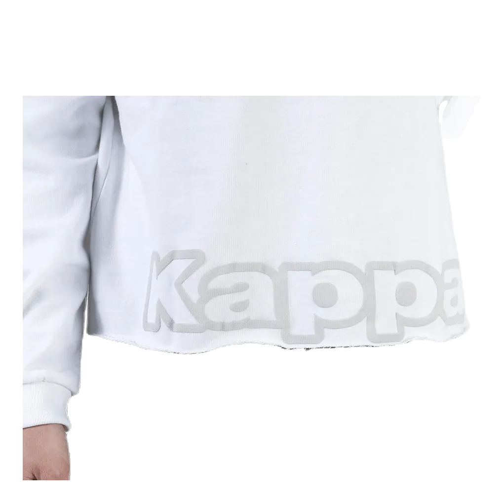 Kappa Sweat Hood, Logo Biba White