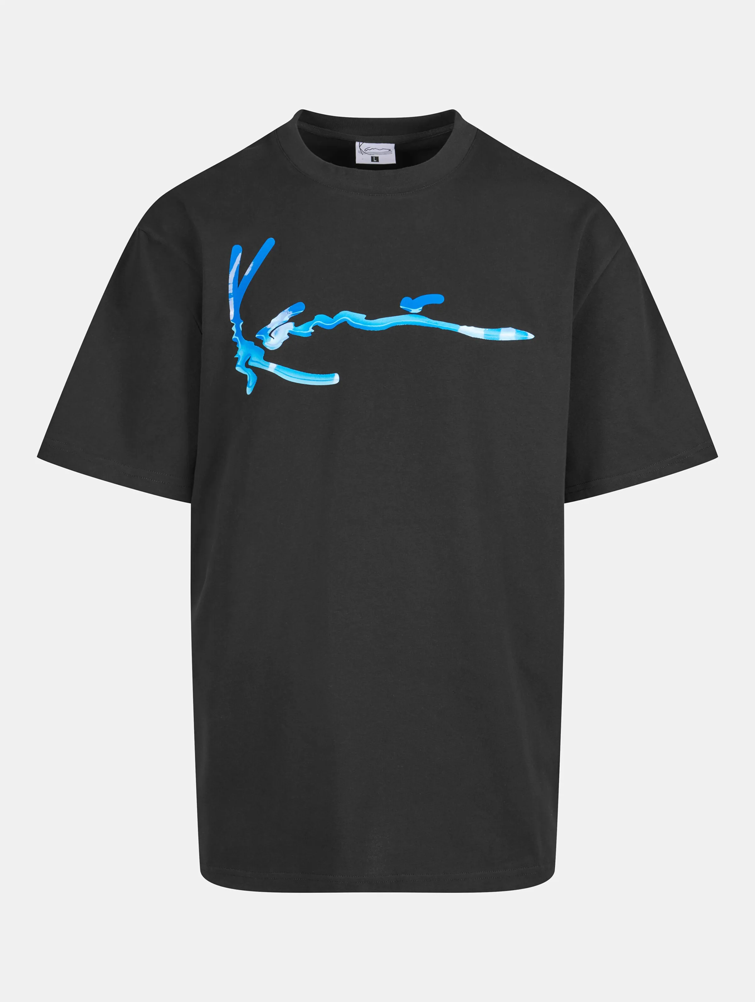 KARL KANI WATER SIGNATURE TSHIRTS BLACK XS