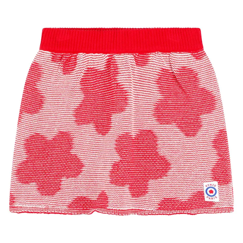 KENZO KIDS Falda floral de punto