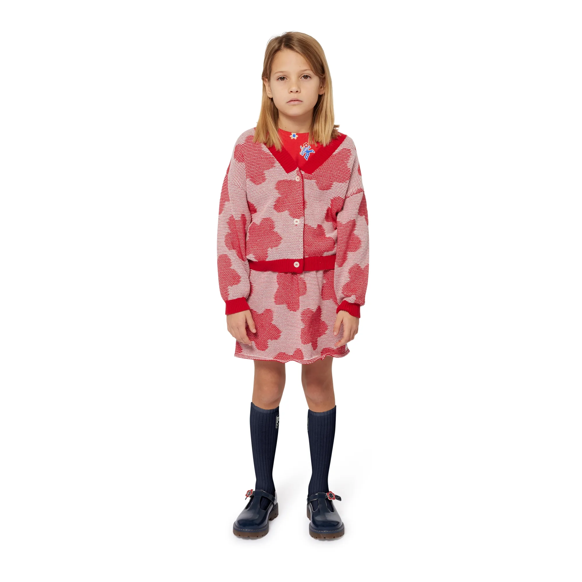 KENZO KIDS Falda floral de punto
