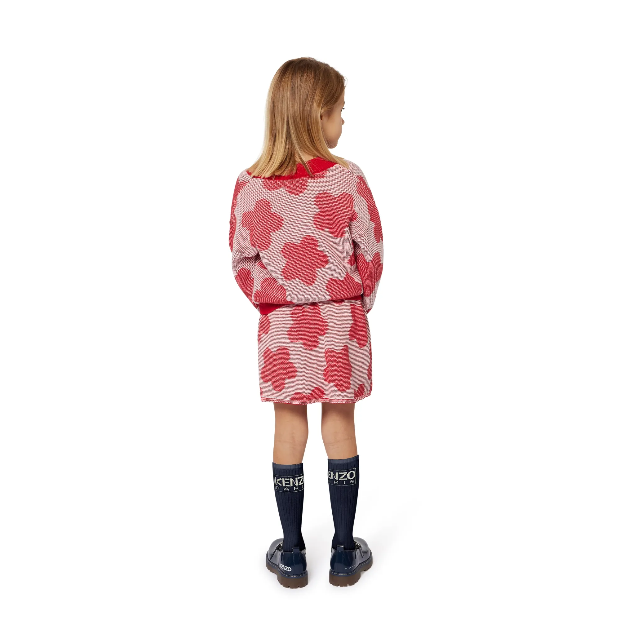 KENZO KIDS Falda floral de punto