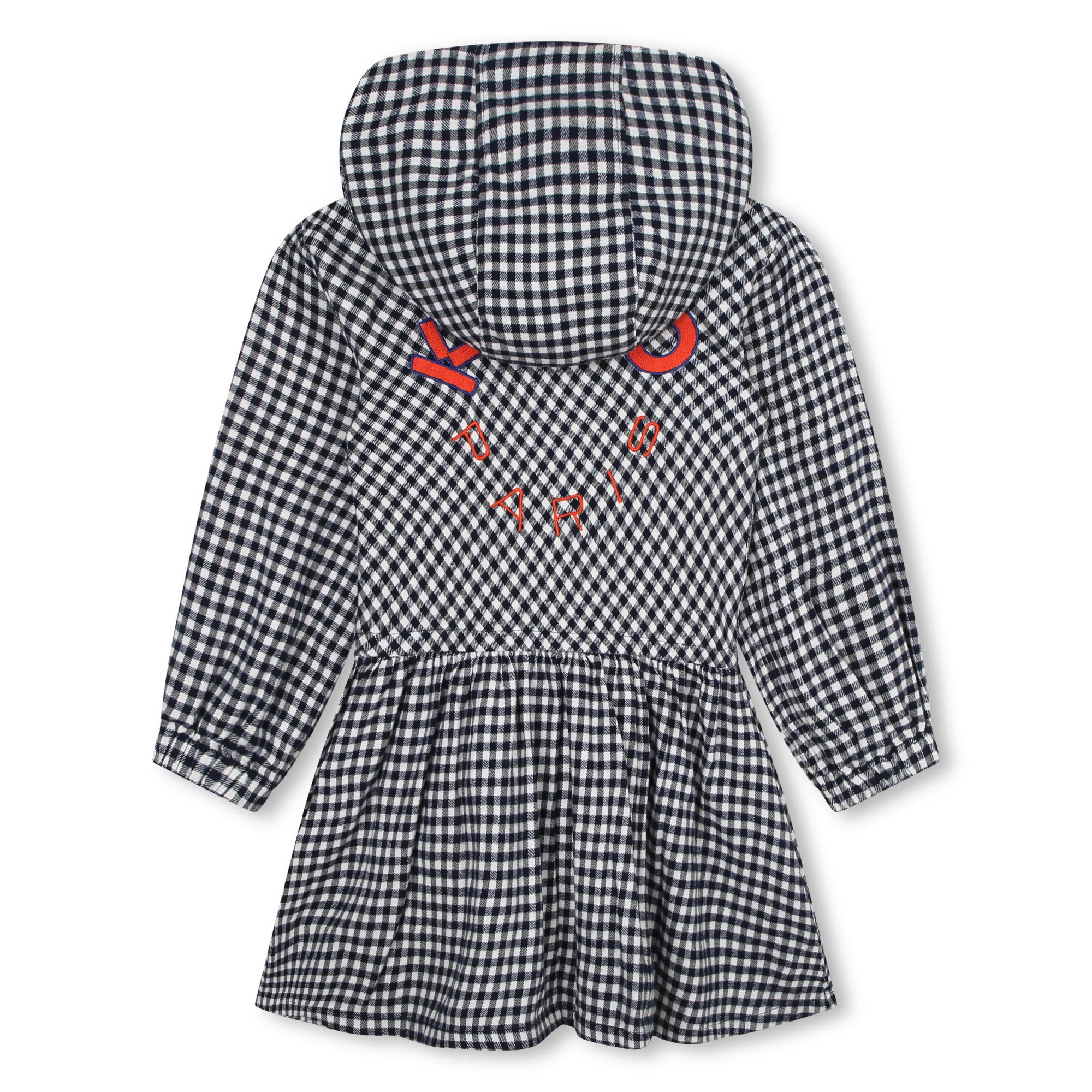 KENZO KIDS Vestido con capucha de flanela