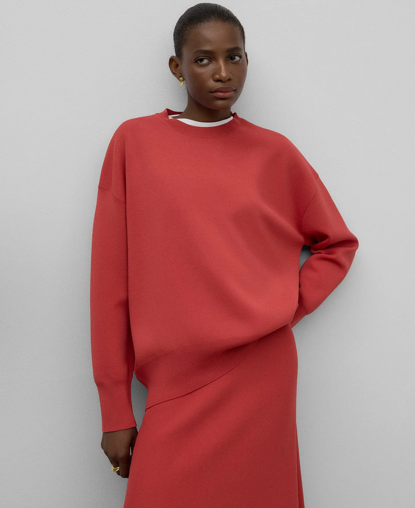 Knit oversize sweater woman