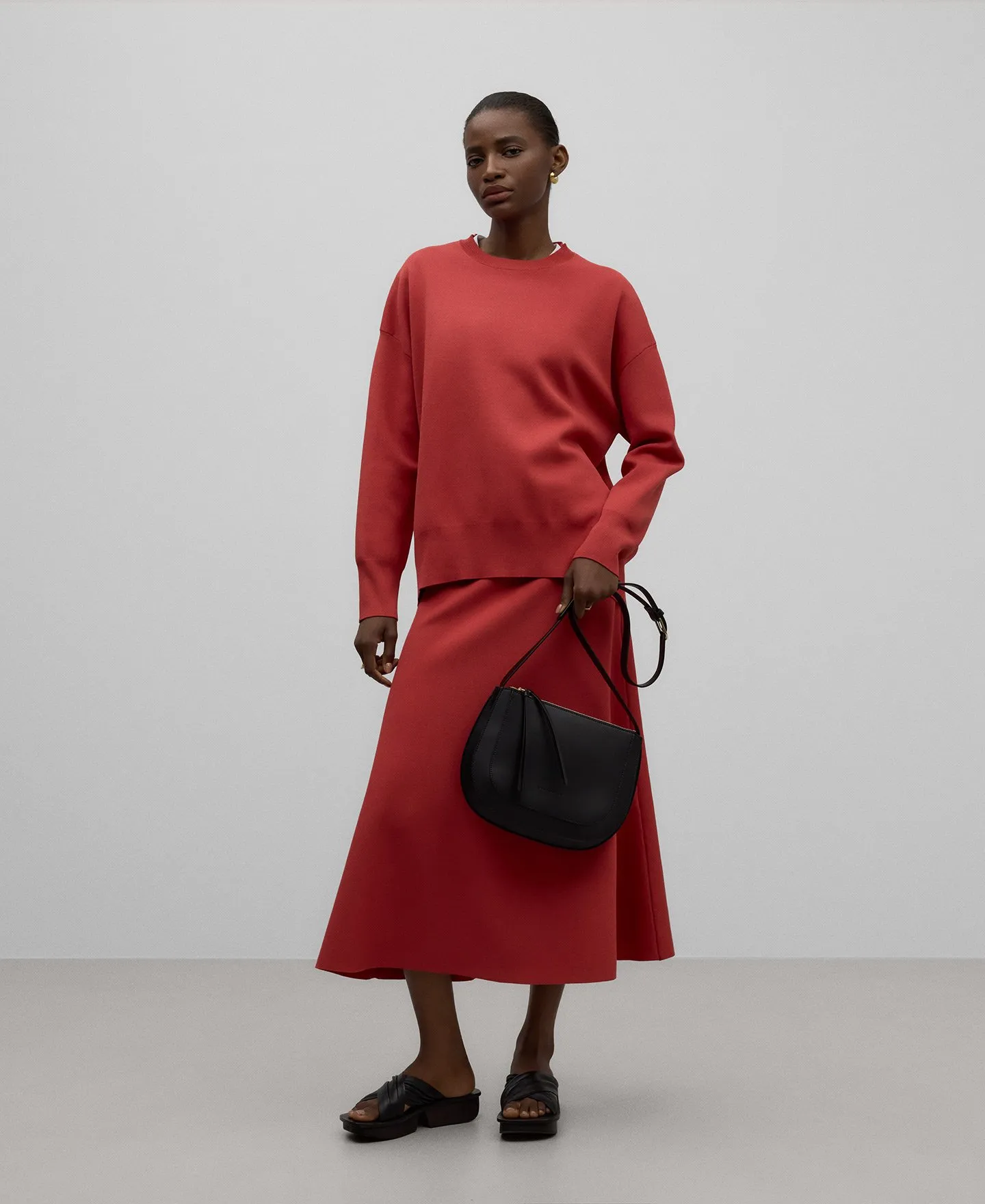 Knit oversize sweater woman