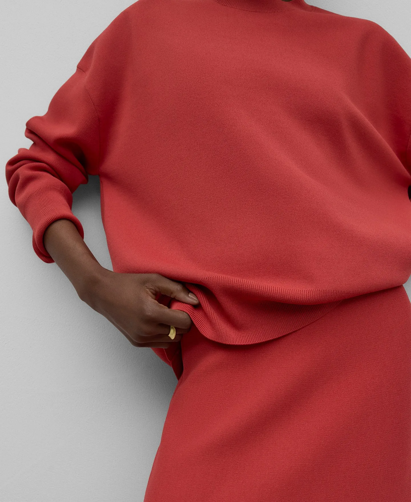 Knit oversize sweater woman