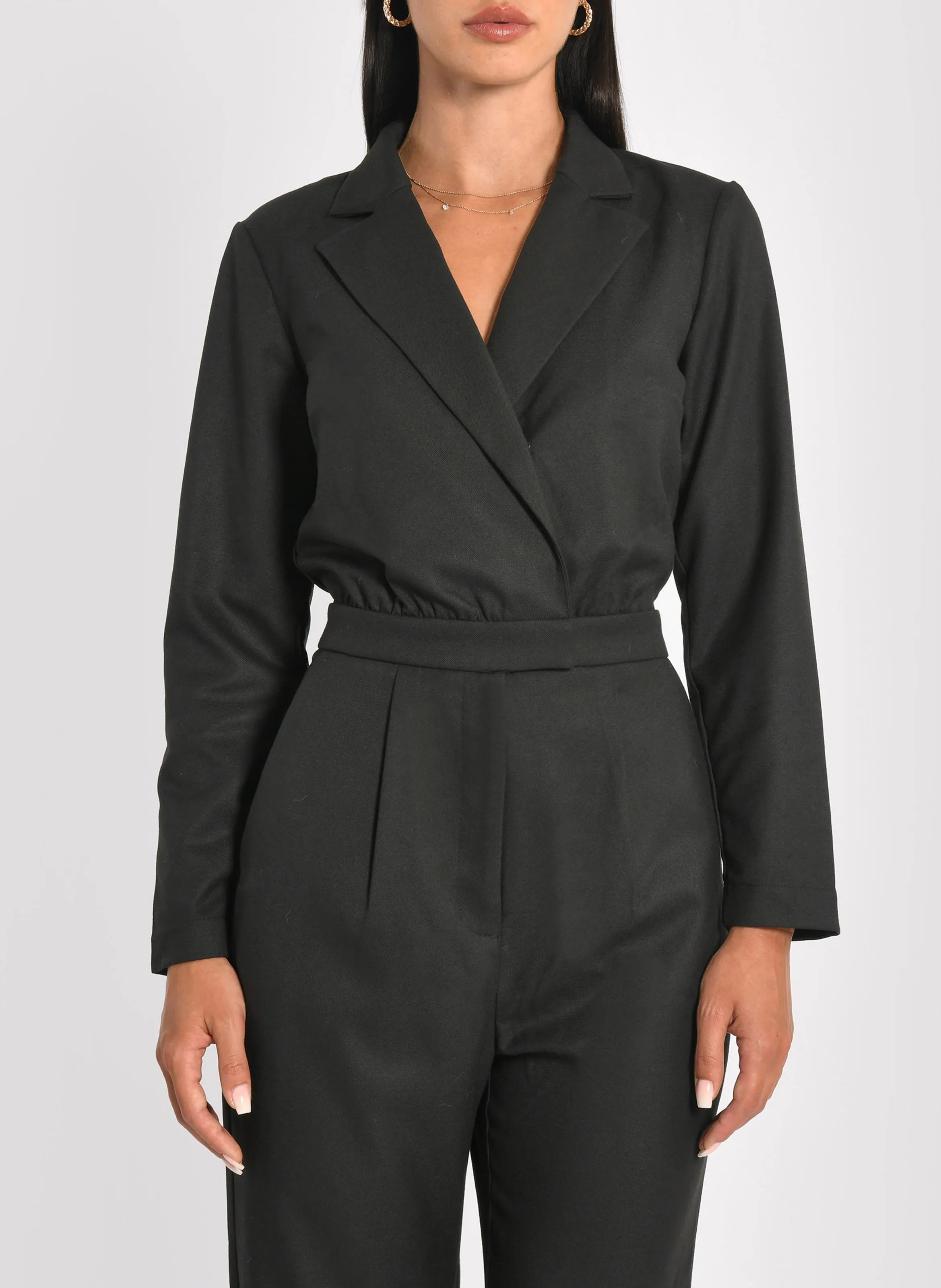KOOKAI SHEILA  MONO CON CUELLO SASTRE EN NEGRO